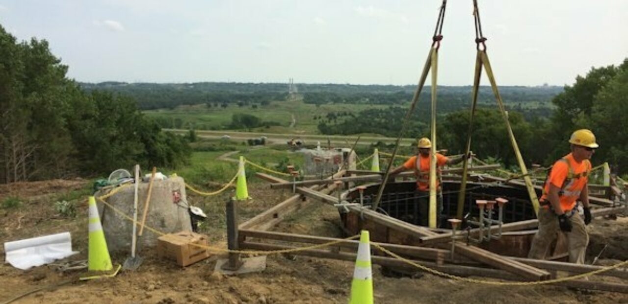 Buffalo Ridge Concrete crew working on CAPX 2020