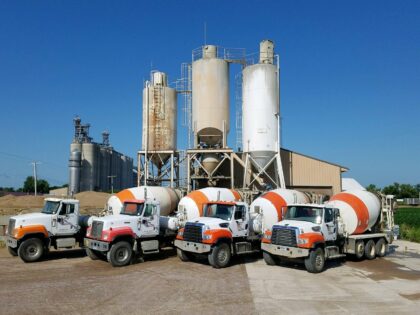 Lamberton plant with cement trucks